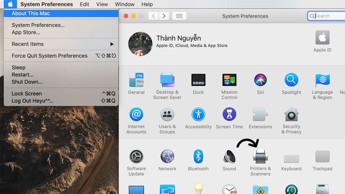 Cài đặt máy in cho MacBook qua Bluetooth - Bước 3